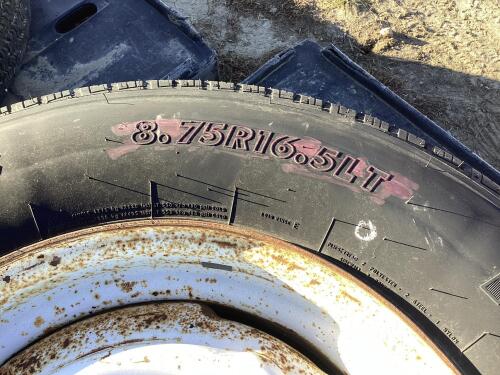 (2) 8.75R16.5LT - FIRESTONE LIGHT TRUCK W/ 8-BOLT RIMS