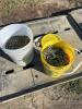 Two pails of new chain