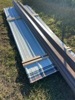 Lift of mixed colour sheeting (18)pc. (4) brown gutters