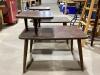 (2) WOODEN END TABLES - 2