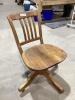OLD OAK OFFICE CHAIR