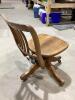 OLD OAK OFFICE CHAIR - 2