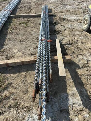 Nine pieces of polished Rod