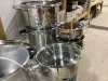 STAINLESS STEEL POTS & PANS - (2) BOXES - 2