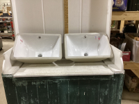 (2) CERAMIC BATHROOM SINKS