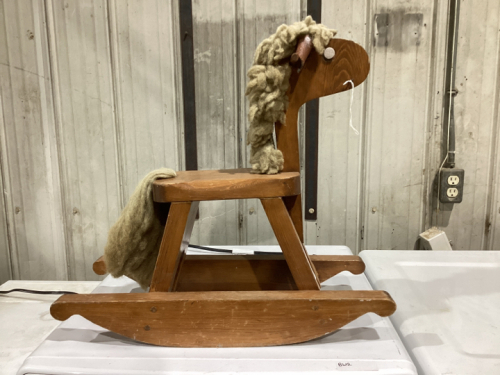 WOOD ROCKING HORSE