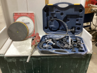 MASTERCRAFT SPIN SAW. NOT WORKING + SAW BLADES/GRINDING BLADES,GAS NOZZLE