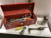 TOOLBOX W/MISC TOOLS