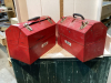 2 BEACH METAL TOOLBOXES