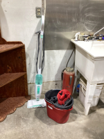 (2) MOP PAILS AND SHARK STEAM MOP