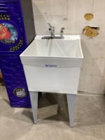 LAUNDRY SINK W/ MOEN TAP