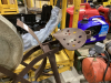 ANTIQUE GRINDING STONE WITH SEAT & PEDALS - 3