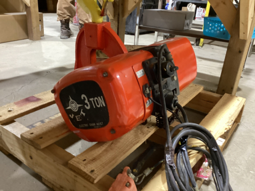 JET 3-TON ELECTRIC CHAIN HOIST