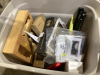 BOX OF MISC HOUSEHOLD ITEMS & BROTHER SCAN N CUT - 2