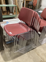 (12) PLASTIC STACKING CHAIRS