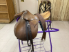 ENGLISH SADDLE WITH IRONS AND GIRTH