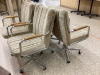 4 ROLLING SWIVEL CHAIRS