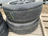 Four Kumo car tires on rims - 2