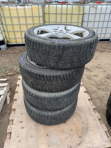 Set of 4 -17 inch car tires on rims