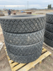 Four Bridgestone transport tires