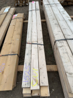 Bundle of 2 x 4 lumber