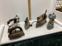 COLLECTION OF ANTIQUE IRONS