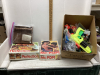 3 BOXES - LOTS OF KIDS PUZZLES, NERF GUNS, GAMES