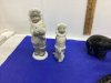 SOAP STONE NUVUK + CAN-ISLE FIGURINES AND CHINA ESKIMOS - 2