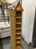 WOODEN STORAGE TOWER 59” TALL X 11” WIDE - 2