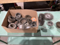 Assorted wire, buffing wheels