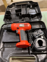 Black & Decker firestorm 9.6 V cordless drill.