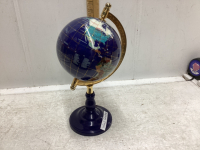 INLAID GEMSTONE GLOBE