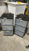 2-STORAGE CONTAINERS ON CASTORS