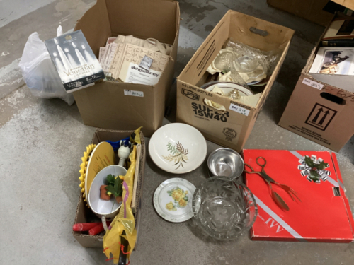 TWO BOXES OF MISC KITCHEN ITEMS