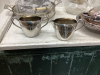 ROGERS SILVER CREAM/SUGAR,,TARNISHED SILVERWARE - 2