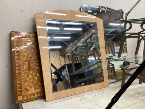 LARGE MIRROR. WOOD FRAME