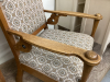 ARM CHAIR W/DECORATIVE WOOD ACCENTS - 3