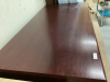 LARGE OFFICE DESK. CHERRYWOOD COLOR. 72 IN WIDE X 30 IN TALL X 36 IN DEEP - 2