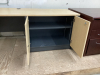 DESK WITH STORAGE. LIGHT WOOD COLOR - 2