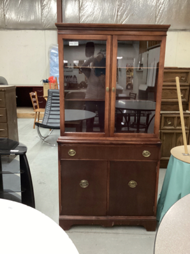 SMALL DISPLAY CABINET WITH STORAGE