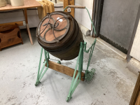 BEATTY BROS. BUTTER CHURN ON METAL STAND