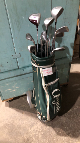 GOLF CLUB WITH BAG + CART