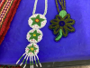 HAND BEADED NECKLACES AND HAND WOVEN SASH - 2