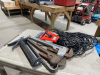 Pipe wrenches, tape measure, ext cord,