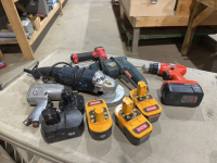 B&D corded and cordless drills, Mastercraft corded grinder