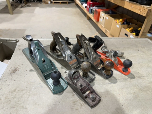 Collection of hand planes