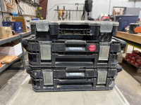 (3) Husky Plastic Storage Units