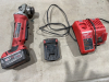 Milwaukee, 18 lithium side grinder with charger and extra battery - 2