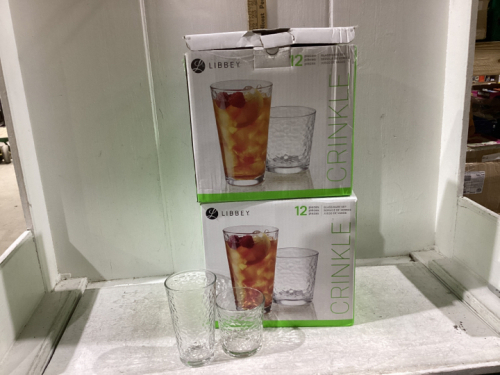 2 BOXES LIBBEY GLASSES - NEW