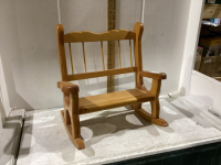 MINI WOOD ROCKING CHAIR- DECOR PIECE